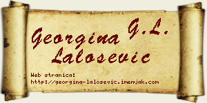 Georgina Lalošević vizit kartica